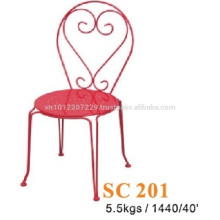 Металлическая мебель - стул Красный